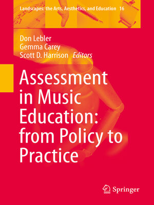 cover image of Assessment in Music Education
